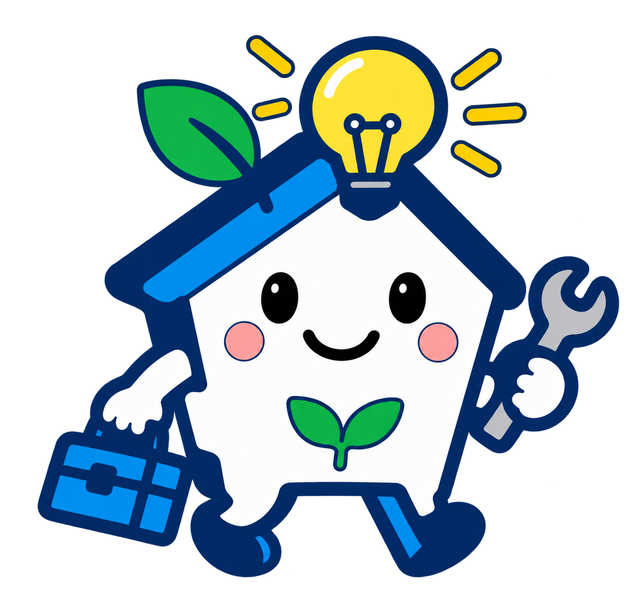 笑顔で暮らしを応援する東電のおうちのマスコット